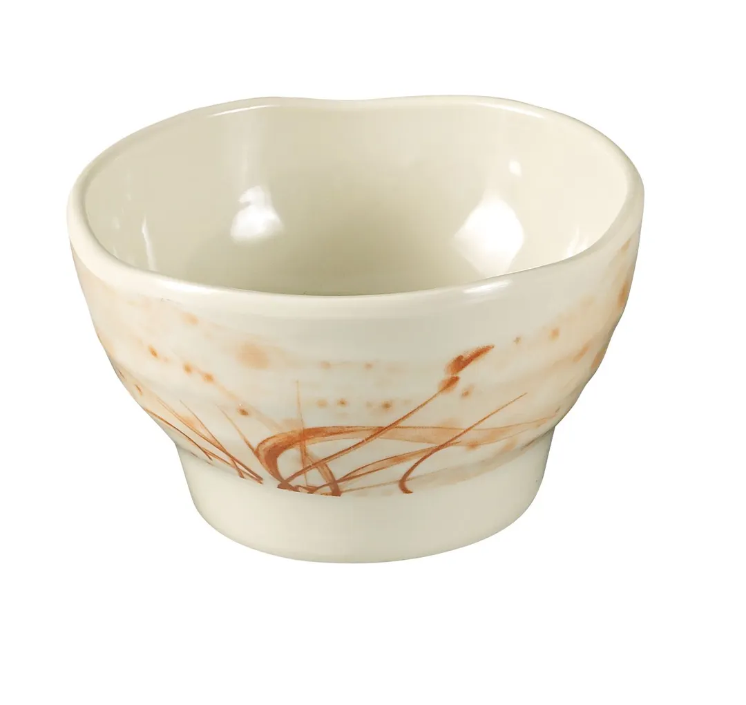 Yanco OR-3703 - Orchis Melamine Sauce Saucer, 3 oz (3" Dia x 1½" H), Round Dishwasher Safe - Dozen