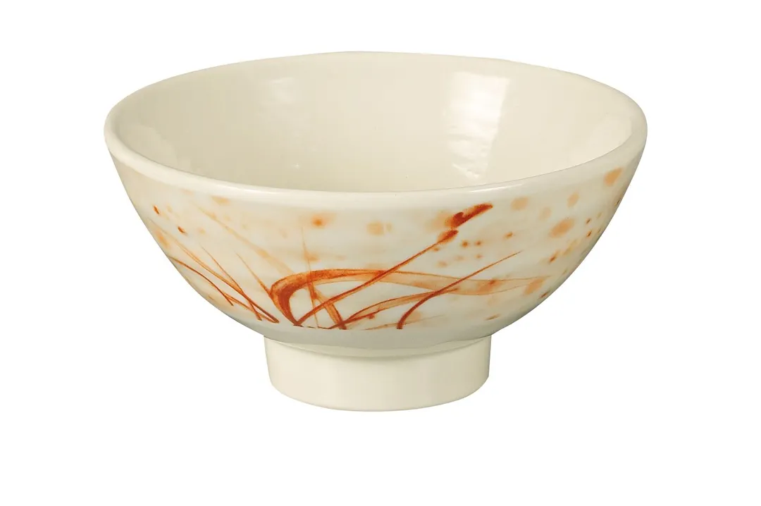 Yanco OR-5706 Orchis Melamine Soup Bowl, 16 oz (0.5 Qt) 6" Dia x 2-1/2" H, Dishwasher Safe - Dozen