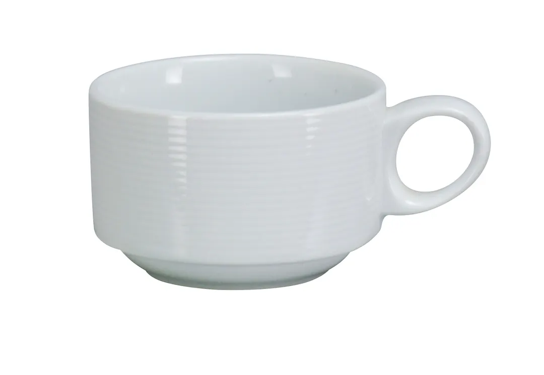 Yanco PA-001 Paris Cup, 7 Oz (1-3/4" Dia x 3.5" H) Porcelain, Dishwasher Safe - Dozen