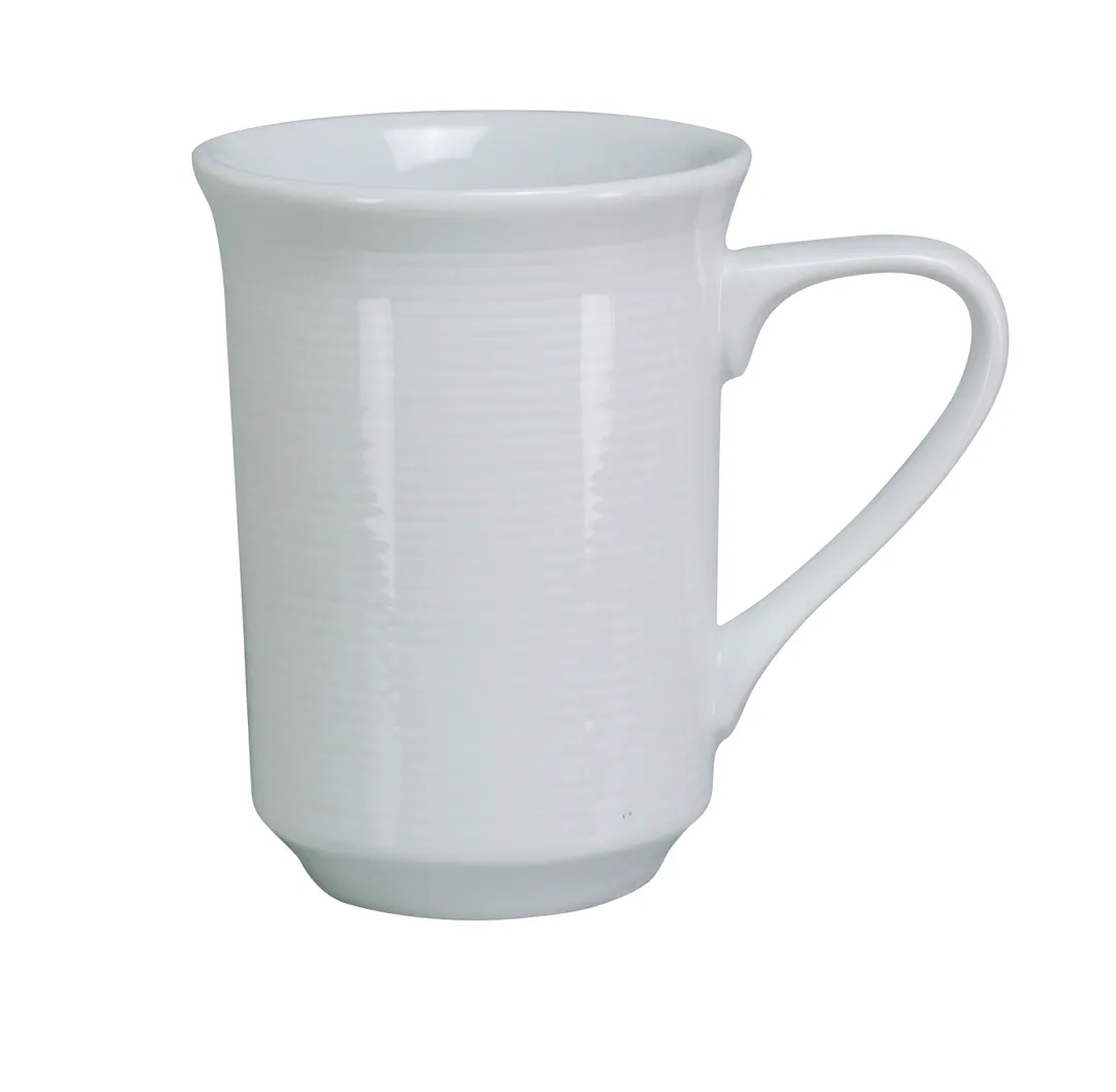 Yanco PA-007 Mug, 8-Ounce White Porcelain, 3" Dia X 3-1/2" H, Dishwasher & Microwave Safe - Dozen