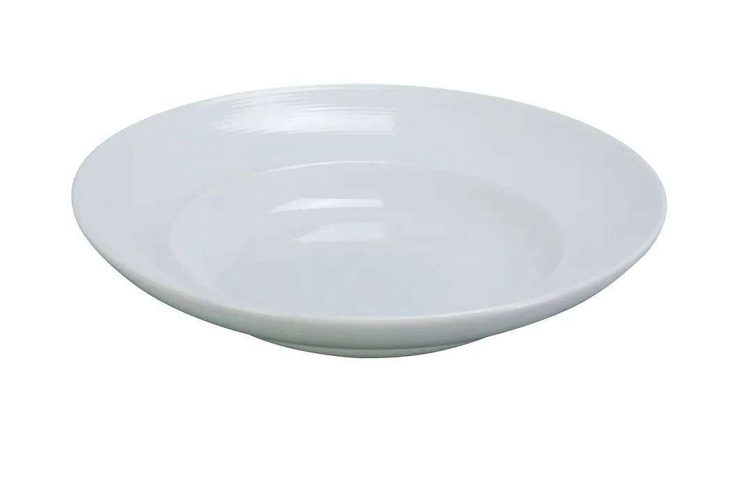 Yanco PA-312 Pasta Bowl, 12" X 2½", 22 Oz, Round White Porcelain, Oven Microwave Safe - Dozen