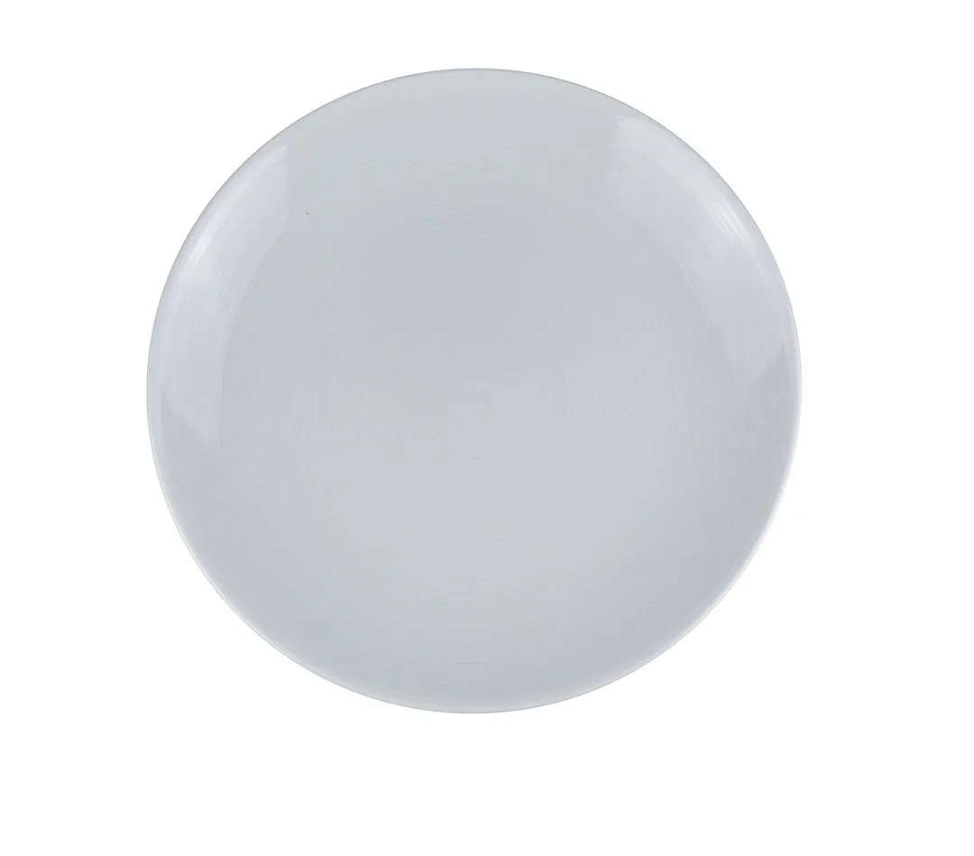 Yanco PA-707 Paris Plate 7-1/2" Round Coupe Rim White Porcelain Dishwasher & Microwave Safe - Dozen