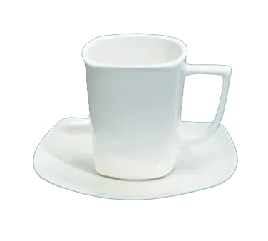 Yanco PL-001 - China Cup 6 Oz (3‑1/8" x 2‑3/4") White Porcelain Dishwasher Safe Non‑Stack - Dozen
