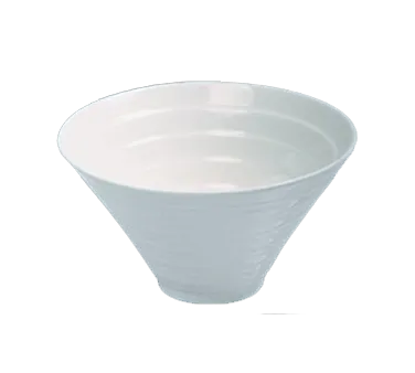 Yanco PL-407 - Conical Salad Bowl 7½" Diameter 26 oz Bone White Porcelain Dishwasher Safe - Dozen