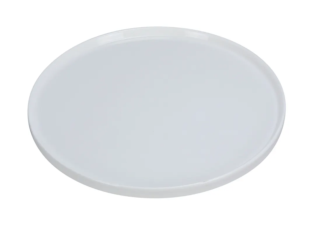 Yanco PP-112 - 12" White Porcelain Round Coupe Rim Plate, Dishwasher Oven Microwave Safe - Dozen