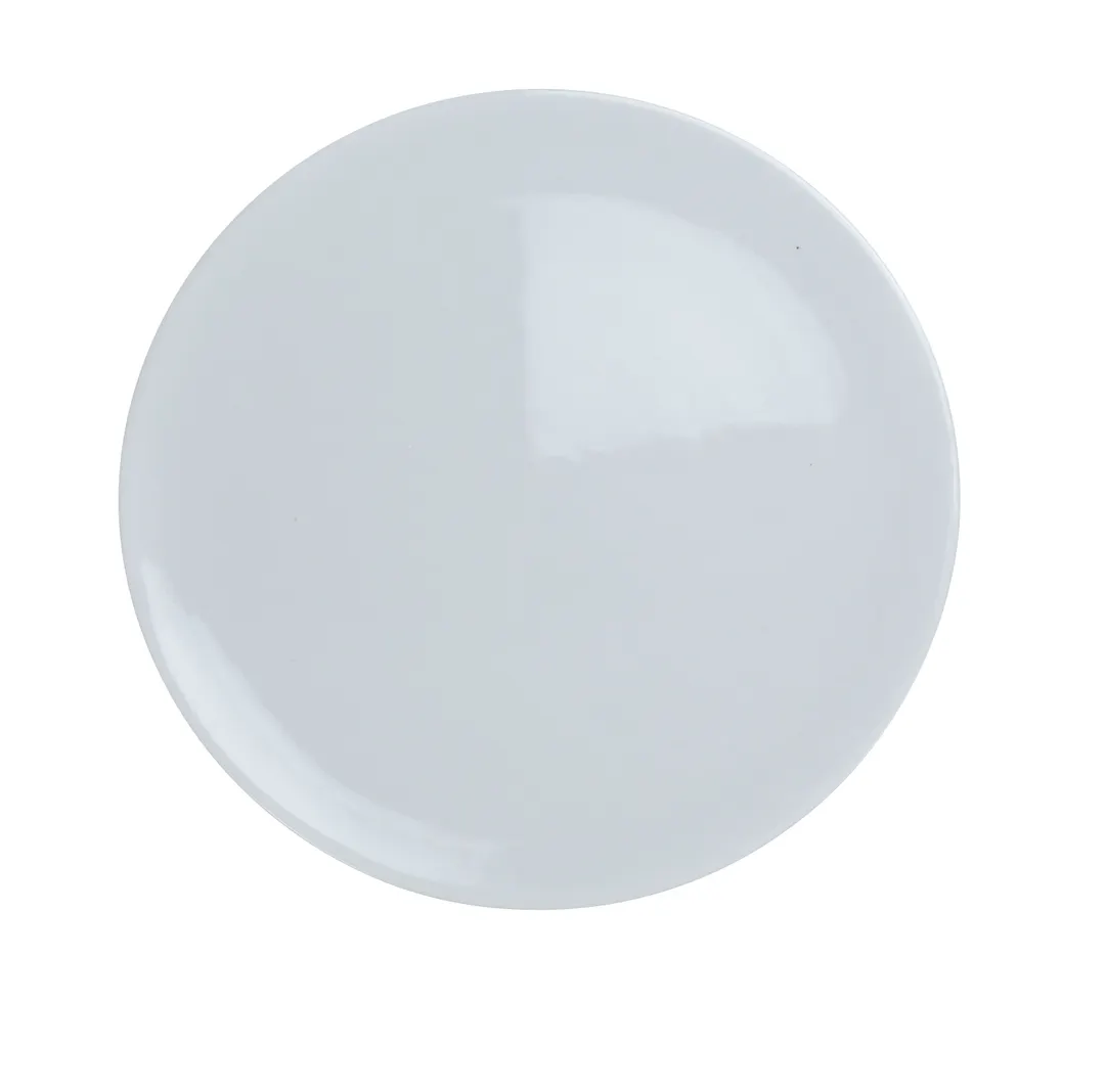 Yanco PP-212 - 12" Round White Porcelain Pizza Plate, Dishwasher/Oven/Microwave Safe - Dozen
