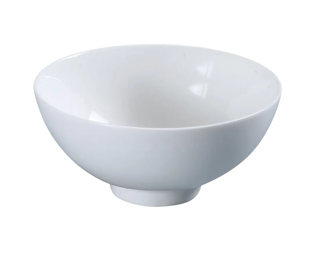 Yanco PS-007 - 4" Round White Porcelain Rice Bowl, 8-1/2 oz, Dishwasher/Oven Safe - Dozen