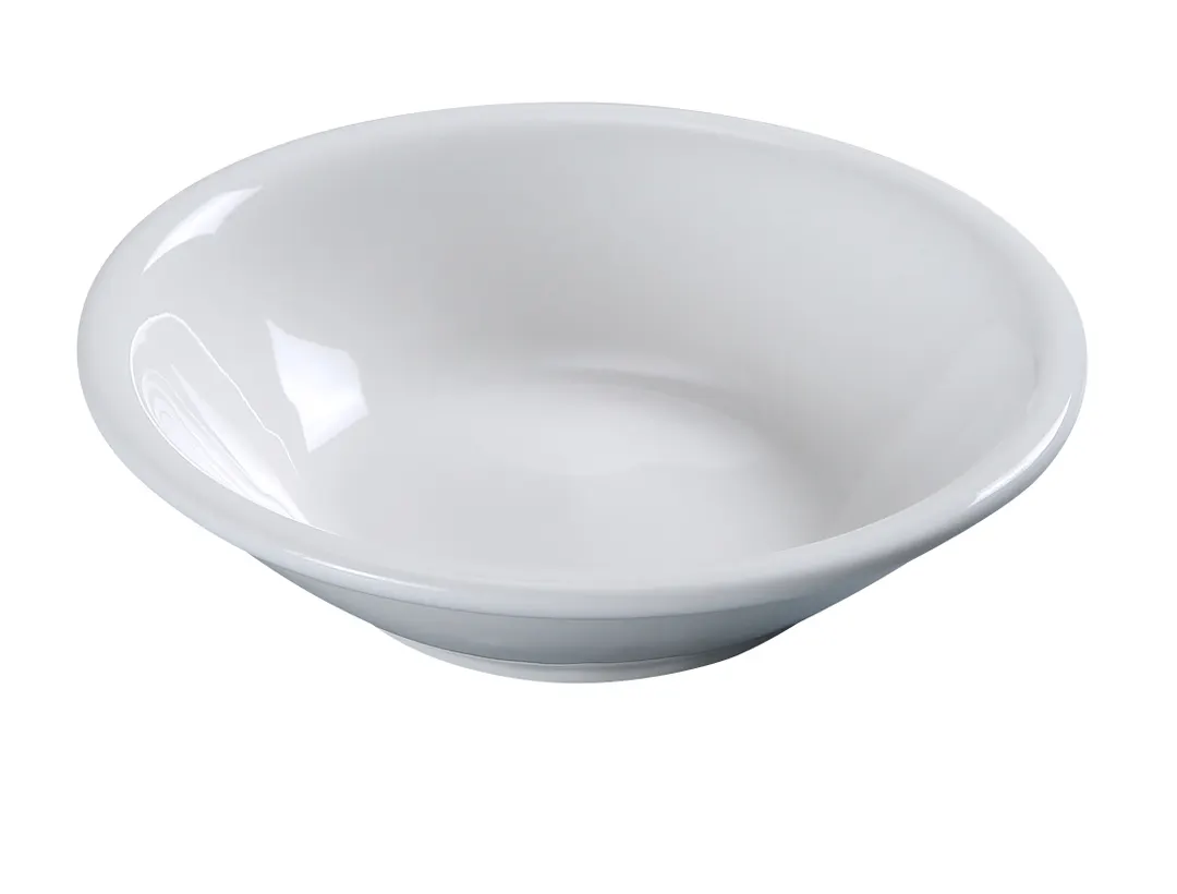 Yanco PS-11 Piscataway Fruit Bowl, 4" Diameter, 5 oz, Round White Porcelain, Safe - Dozen