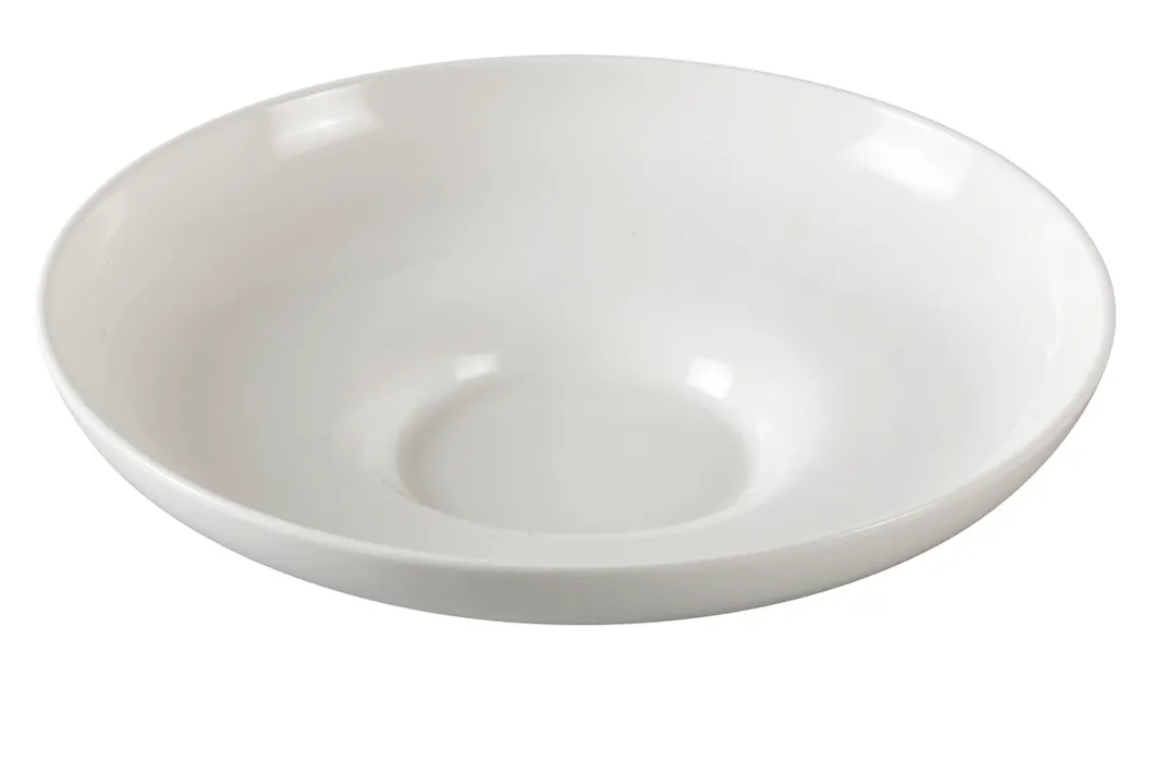 Yanco PS-1108 - 8" Round White Porcelain Salad Bowl, 16 Oz, Dishwasher & Microwave Safe - Dozen
