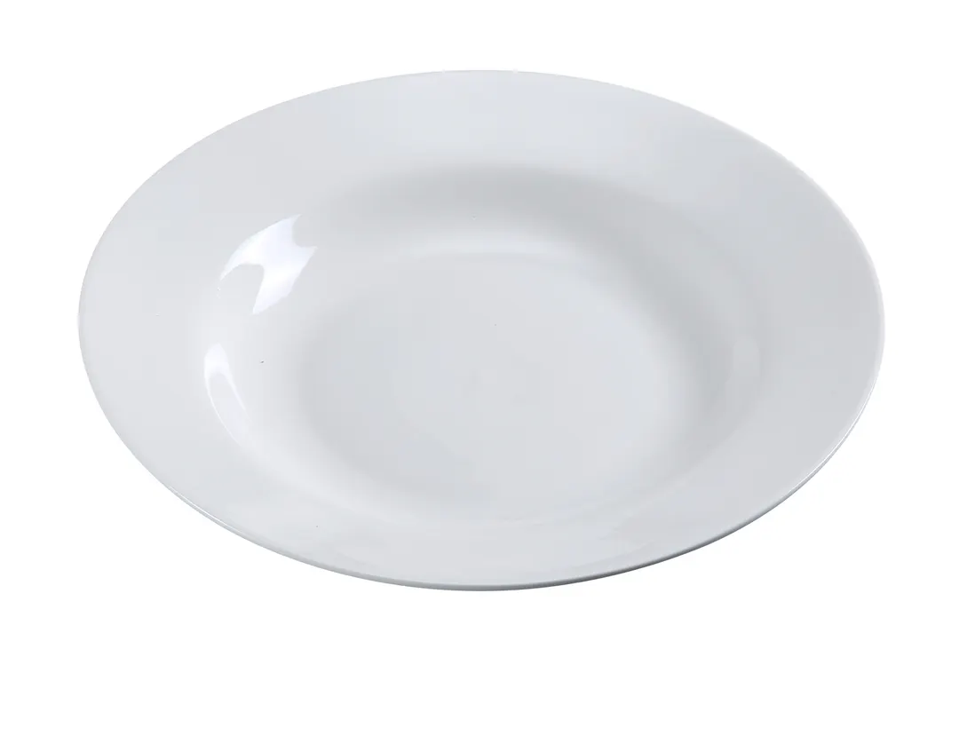 Yanco PS-115 – 25 oz Piscataway Pasta Bowl, 11" Diameter White Porcelain, Microwave Safe - Dozen