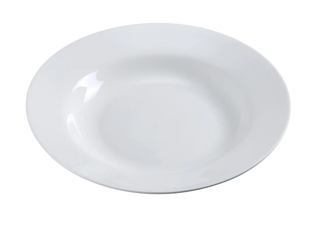 Yanco PS-120 - 12" Round White Porcelain Pasta Bowl, 30 Oz, Dishwasher Safe - Dozen