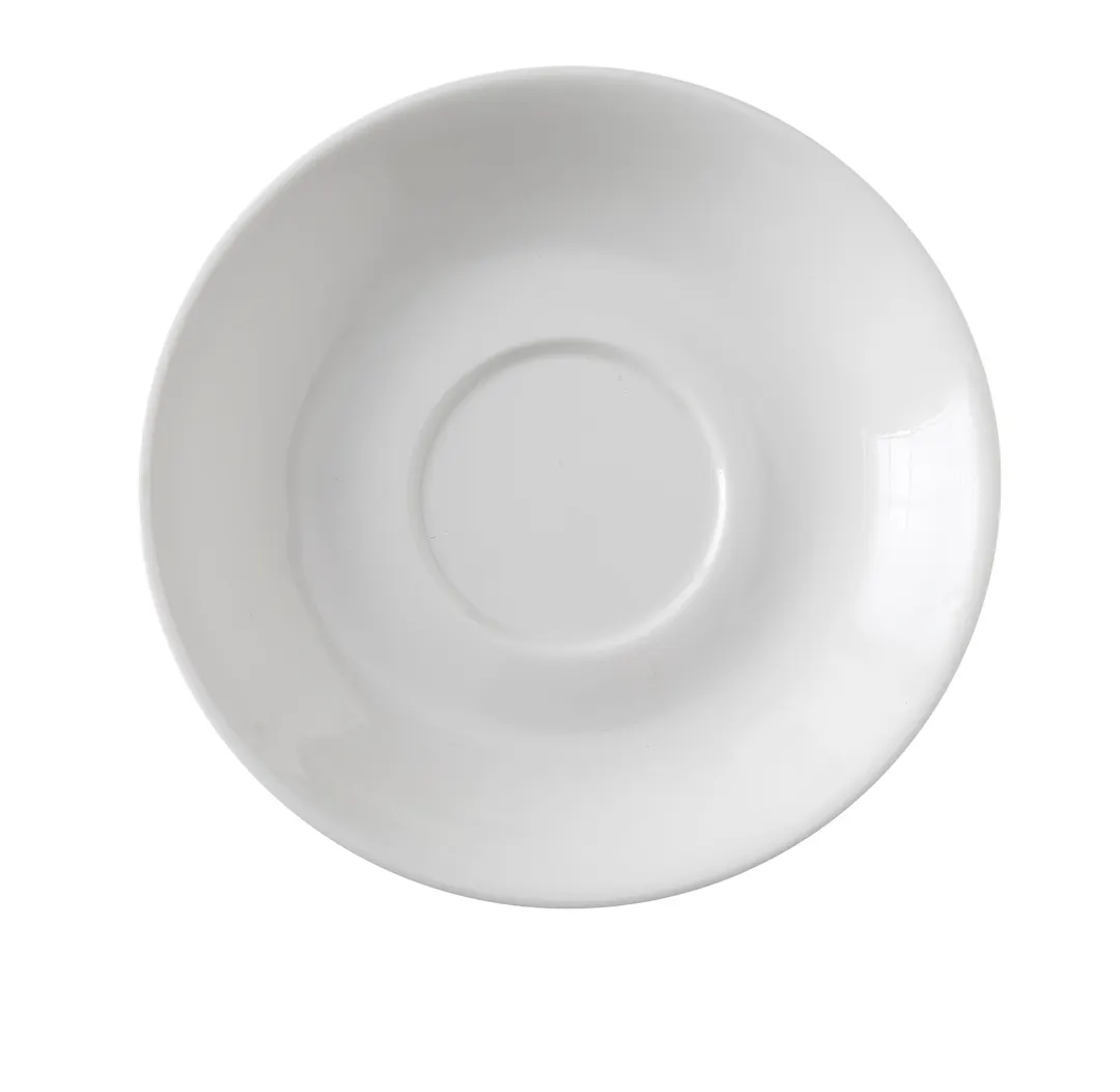 Yanco PS-2 - Saucer, 5-5/8" Diameter Porcelain White, Dishwasher Oven Microwave Safe - Dozen