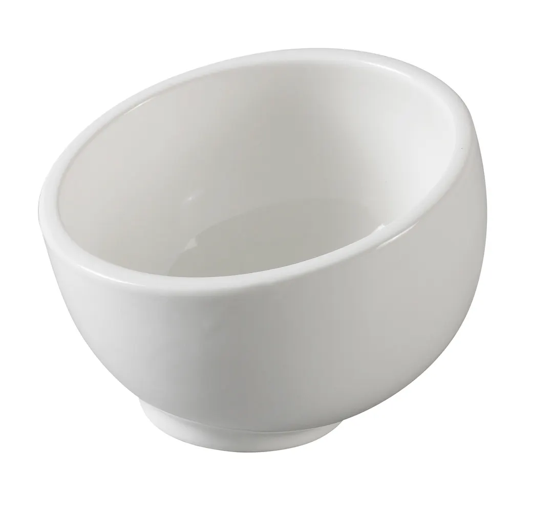 Yanco PS-2204 - 9 Oz White Porcelain Round Bowl, 4.5" Dia, General Use - Dozen
