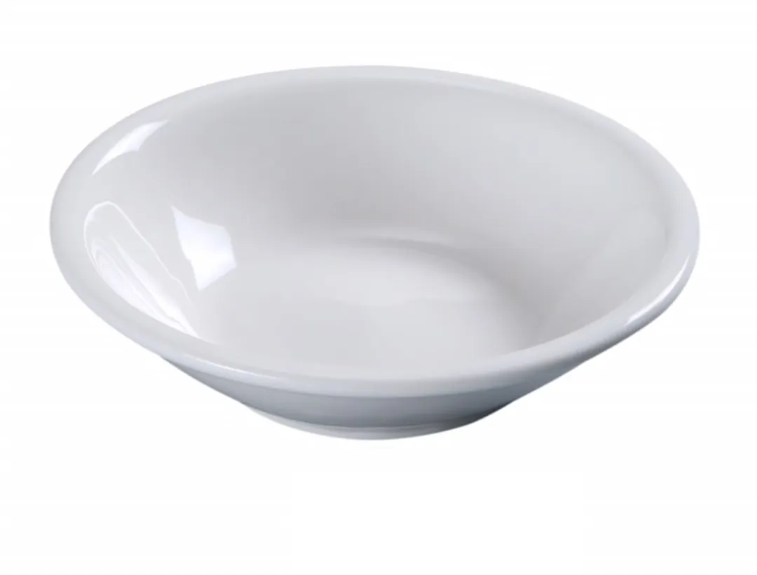 Yanco PS-32 - 4" White Porcelain Round Fruit Bowl, 3.5 oz, Dishwasher Safe, 1 Dozen