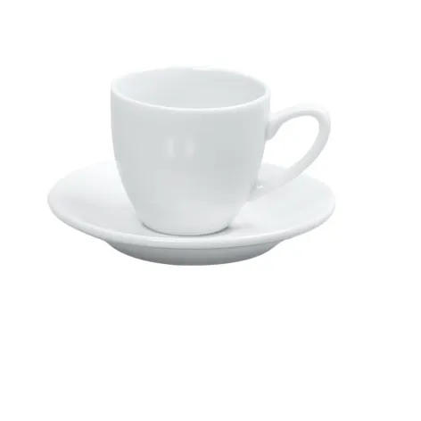 Yanco PS-36 Round White Porcelain Saucer, 4.5" Diameter, Dishwasher Oven Microwave Safe - Dozen