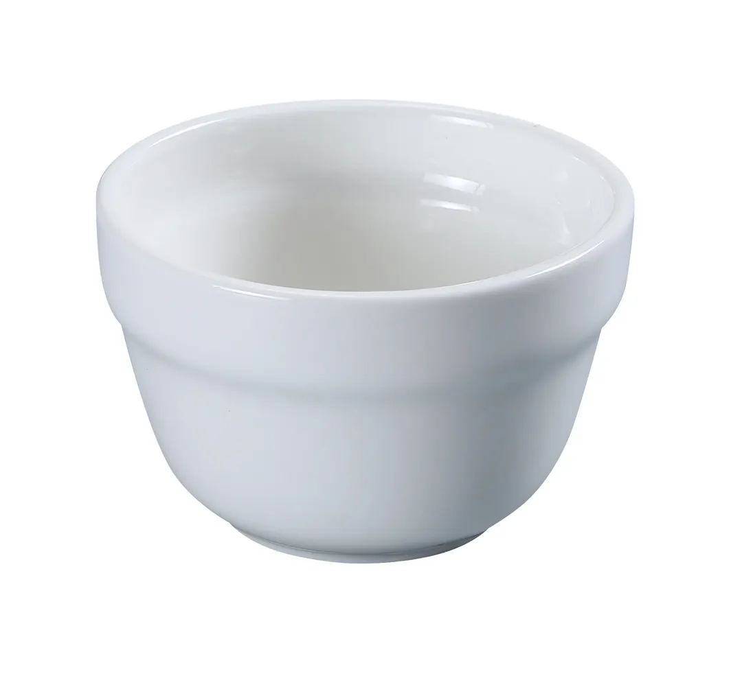 Yanco PS-4 - 7 oz White Porcelain Bouillon Cup, 3-3/4" , Dishwasher/Oven/Microwave Safe - Dozen