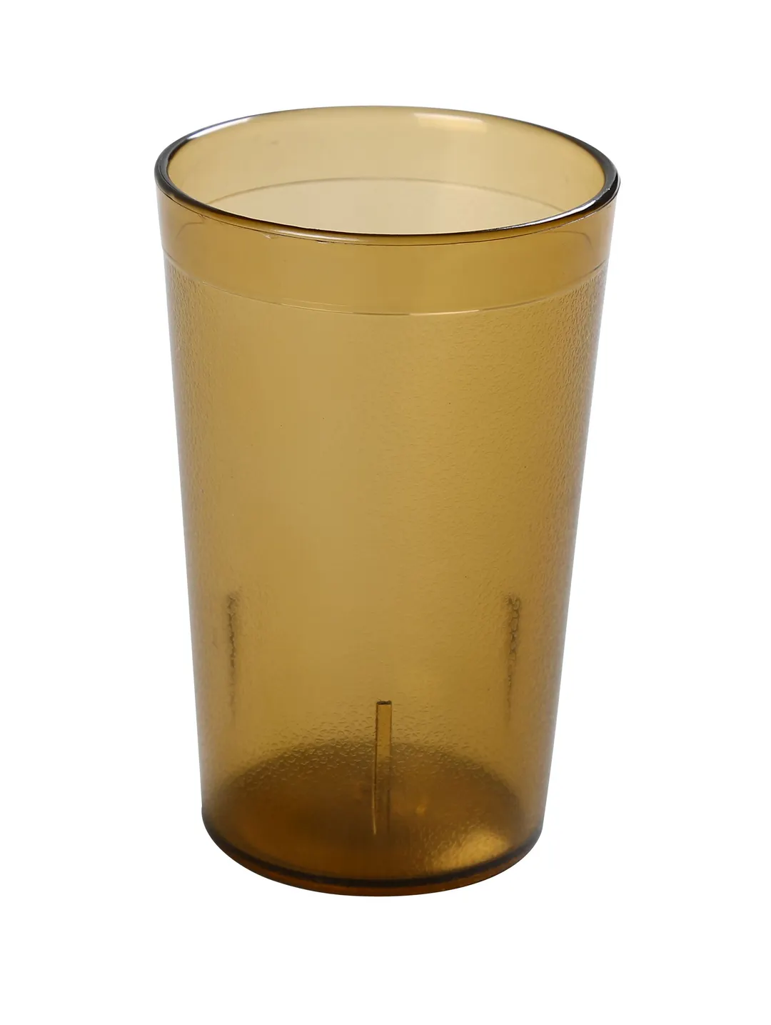 Yanco PT-008A Plastic Tumbler, 8 oz (1 Cup) Amber, Poly Plastic, Lightweight - Dozen