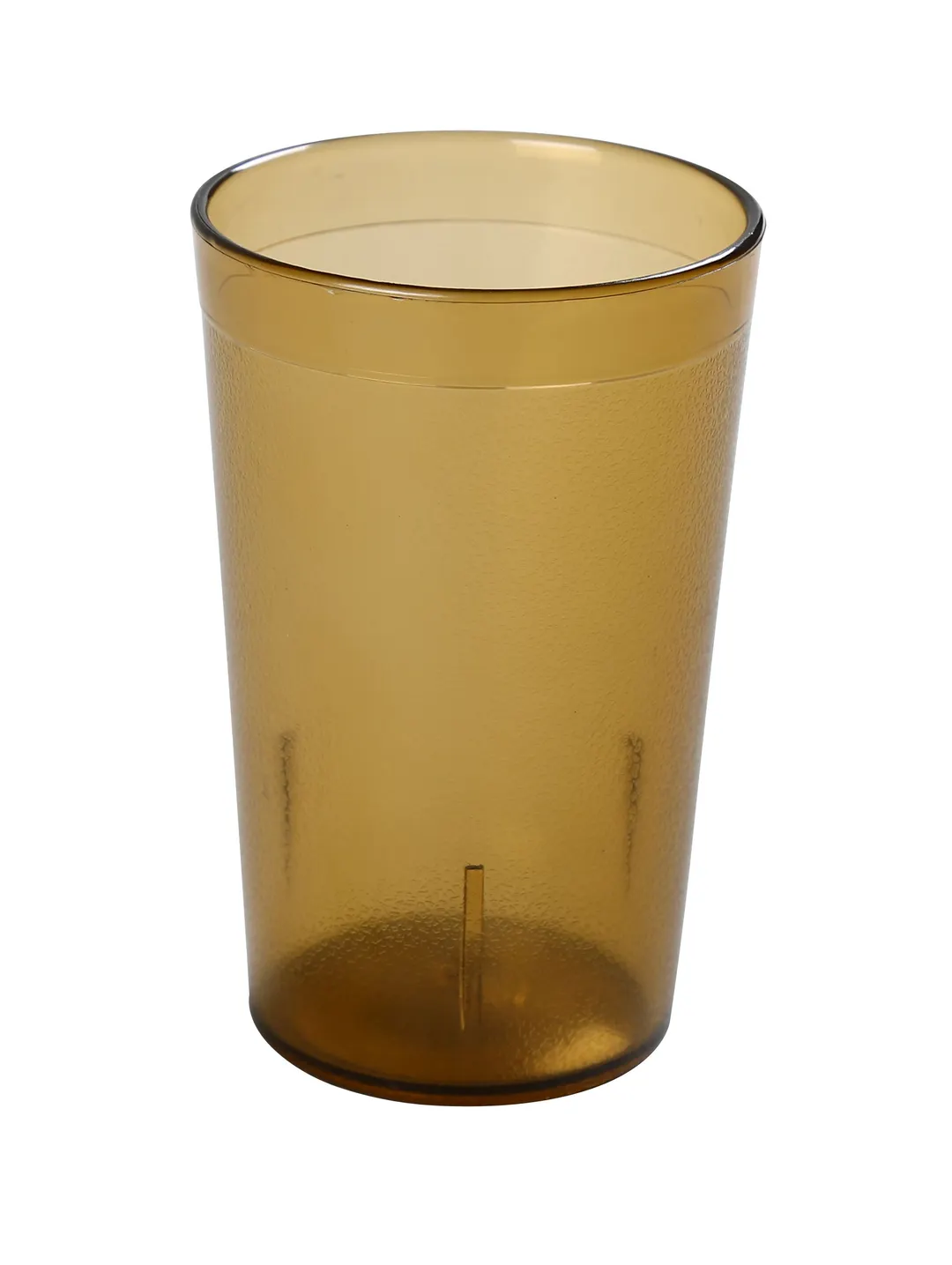 Yanco PT-010A - 9.5 oz Amber Plastic Tumbler, 9 oz, Clear - Dozen
