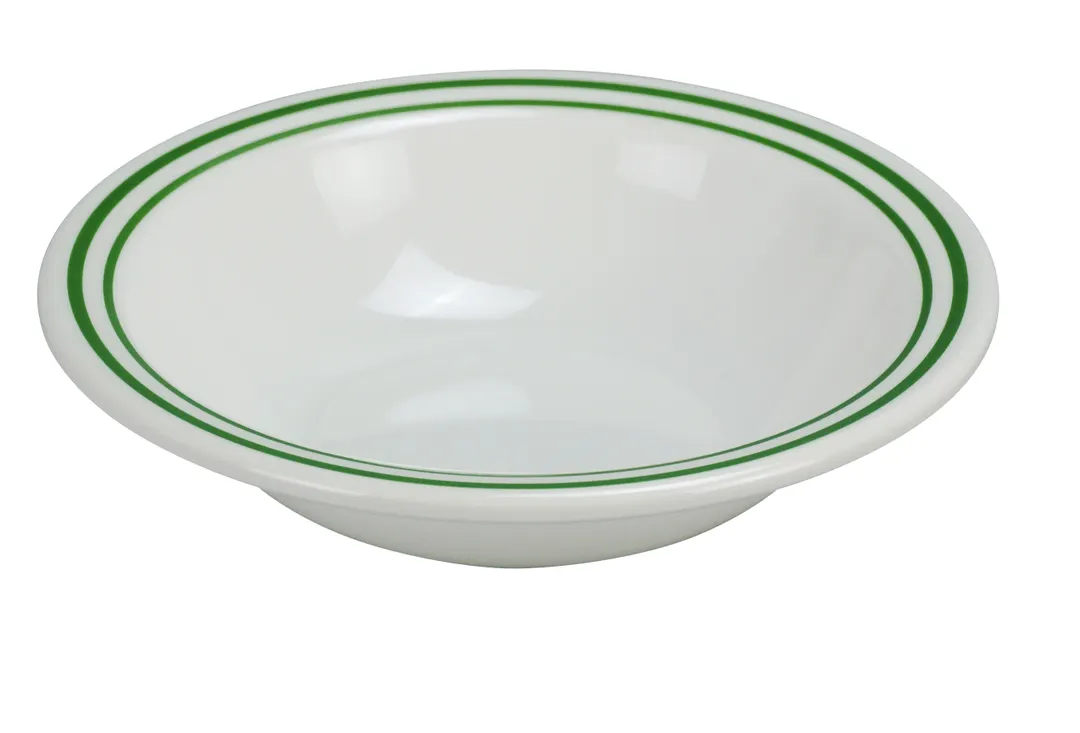 Yanco PT-307 Pine Tree Salad Bowl, 14 oz (7¼" Dia × 1½" H) Melamine, Beige, NSF - Dozen