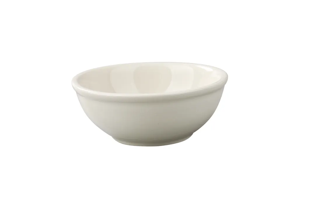 Yanco RE-15 - White Ceramic Round Nappy Bowl, 5.6" Dia x 2" H, 12.5 oz, Dishwasher Safe - Dozen