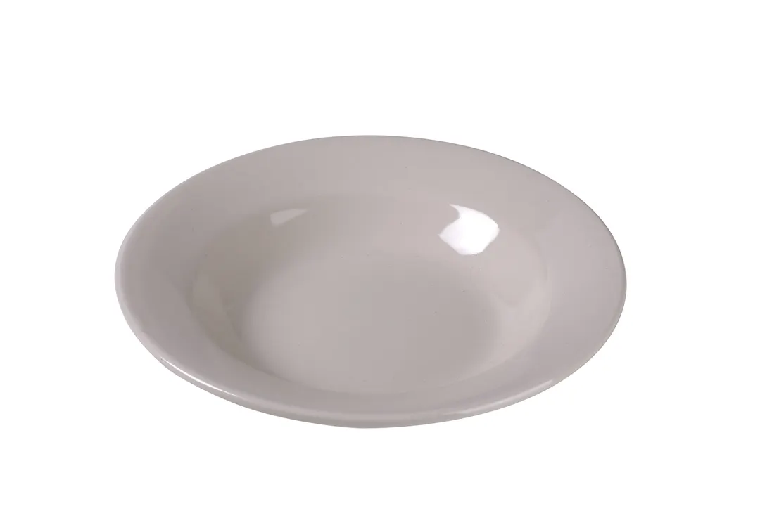 Yanco RE-3 Soup Bowl, 9", 10 Oz, Ceramic, American White, Rimmed Edge, Dishwasher Safe - Dozen