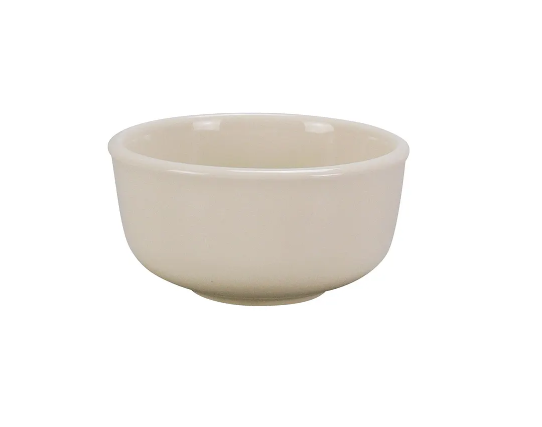 Yanco RE-95 Jung Bowl, 9.5 Oz 4-1/4" Dia x 2" H, Round Ceramic, White, Rolled Edge - Dozen