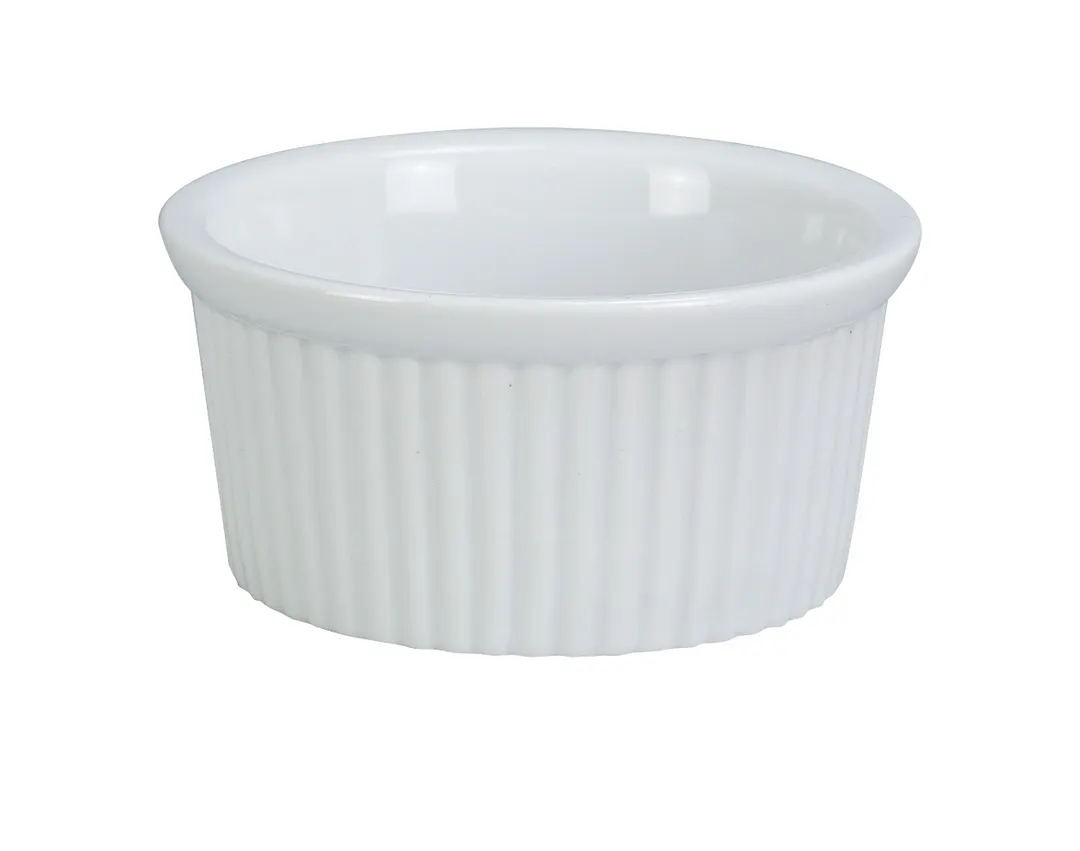 Yanco RK-101 China Ramekin Sauce Cup, 1 oz Porcelain, 2‑1/4" Dia x 1" H, Dishwasher‑Safe - Dozen