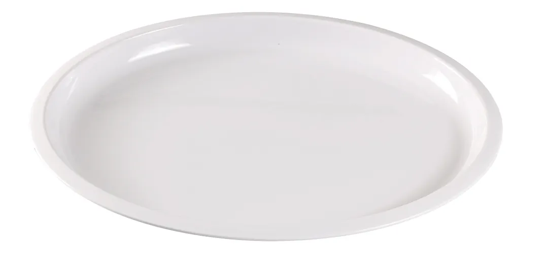 Yanco RM-3022 Serving Platter, Oval White Melamine, 22" L x 18" W x 1-1/4" H, Deep, Dishwasher Safe