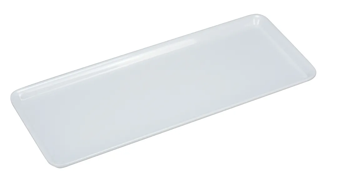 Yanco RM-4408 Rectangular Rome Plate, 15-1/2" X 6" White Melamine, Dishwasher Safe - Dozen