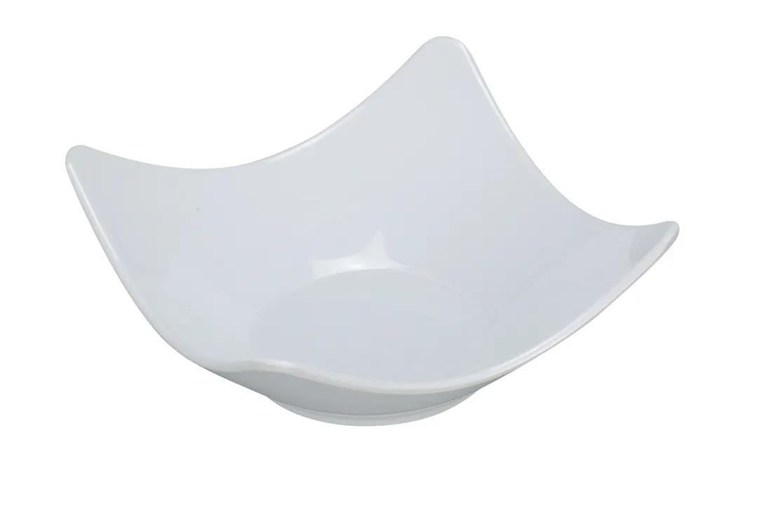 Yanco RM-503 - 3" White Square Melamine Bowl, 3.5 Oz, Dishwasher Safe, 3" Size - Dozen