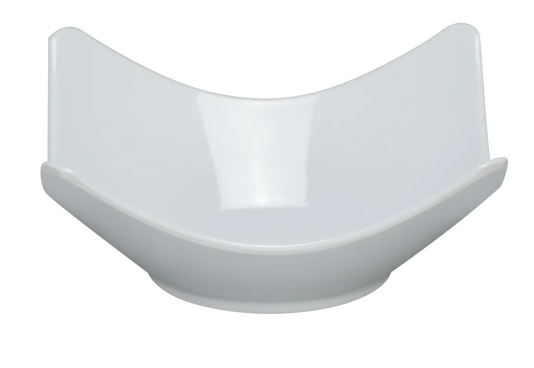 Yanco RM-506 - 12 oz Rome Salad Bowl, 6-1/4" x 6-1/4" White Melamine, Dishwasher Safe - Dozen