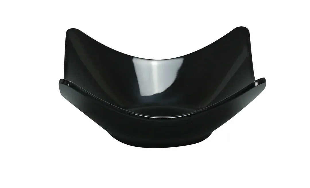 Yanco RM-507BK - 7" Melamine Plastic Bowl, 16‑19 oz, Black, Square, 7.25" L x 7.25" W - Dozen