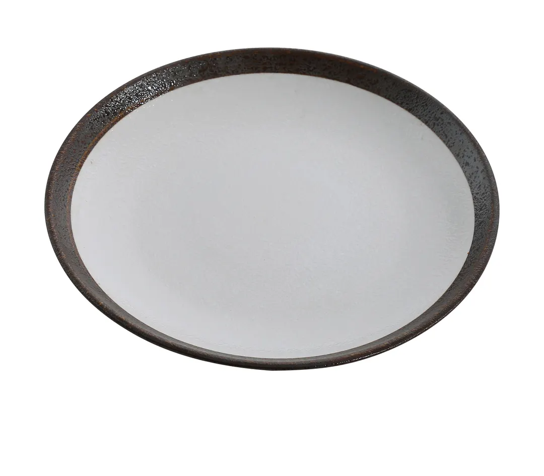 Yanco RO-110 Rockeye Oval Plate, 10-1/4" x 7/8" Porcelain Coupe Rim, Dishwasher Safe - Dozen