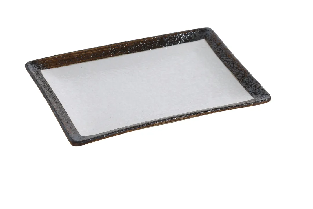 Yanco RO-208 Rectangular Plate 8" x 5-1/2" x 7/8" Porcelain Dishwasher Oven Microwave Safe - Dozen
