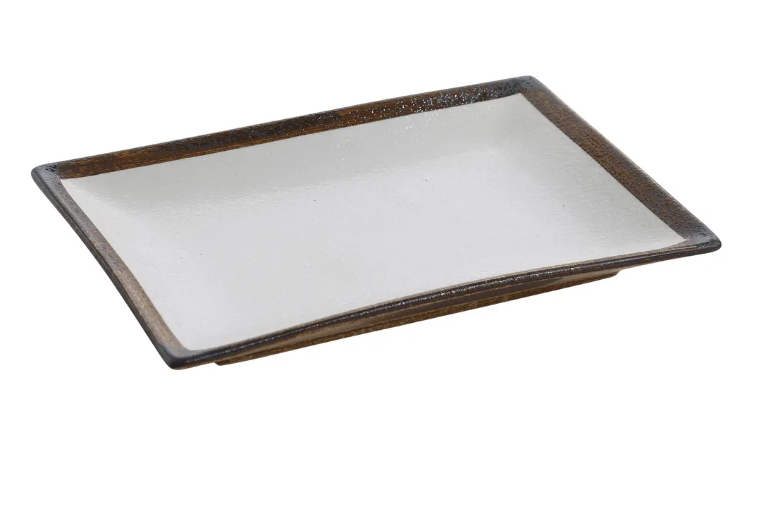 Yanco RO-213 Rectangular Porcelain Plate, 12"x8-1/4"x1-1/2", Glazed Porcelain Dishwasher Safe - Dozen