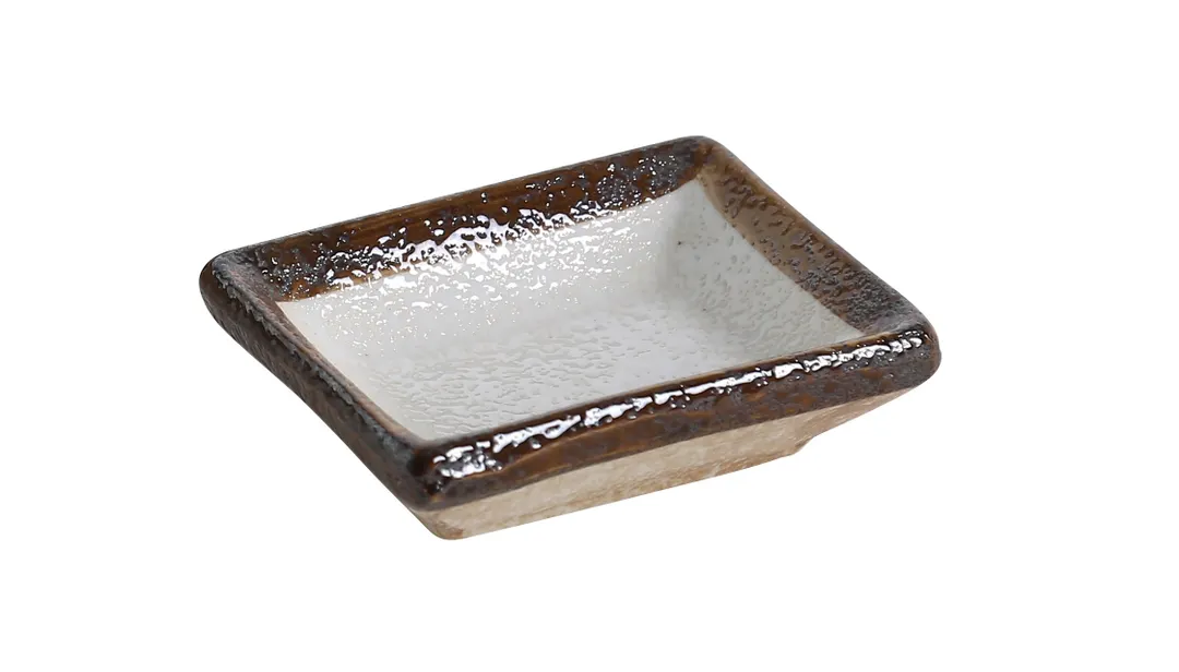 Yanco RO-4046 Rockeye Sauce Dish, 3" x 2-1/4" (1 Oz) Porcelain Glazed, Dishwasher Safe - Dozen