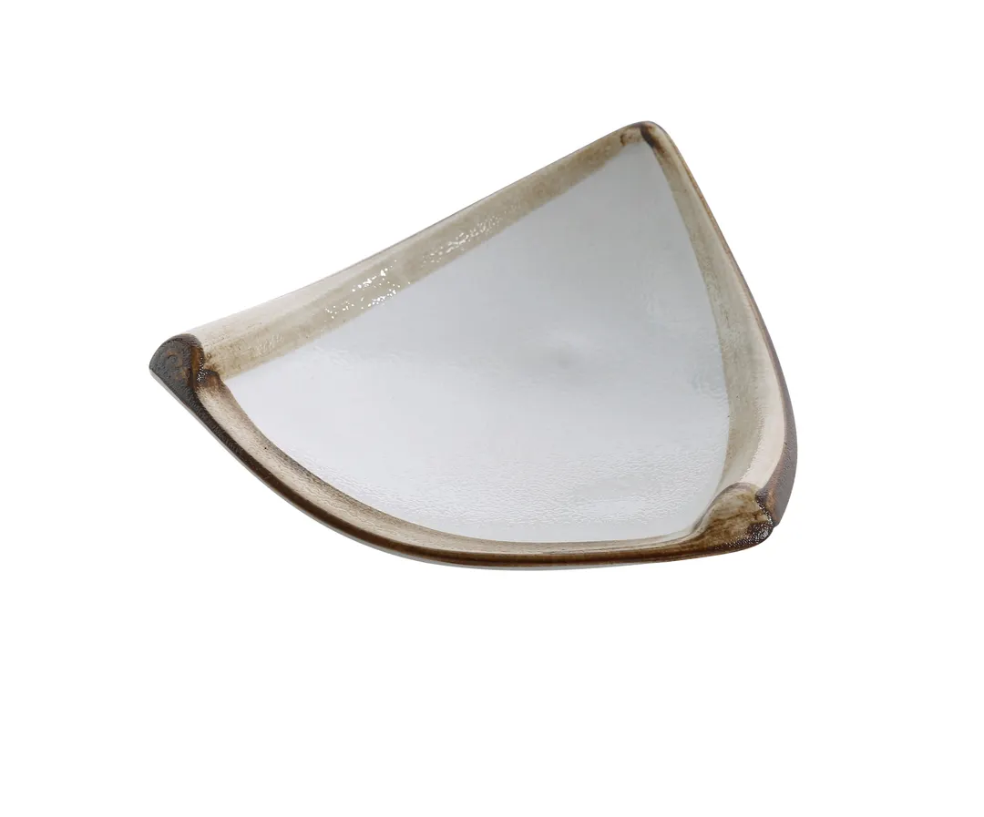 Yanco RO-910 Triangular 10" Porcelain Bowl, 10 oz, Glazed, Dishwasher Oven Microwave Safe - Dozen