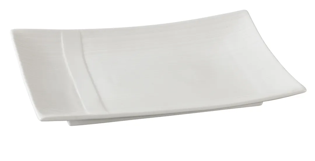 Yanco SH-210 - Rect. China Plate, 10" x 7", Porcelain, Dishwasher/Oven/Microwave Safe - Dozen