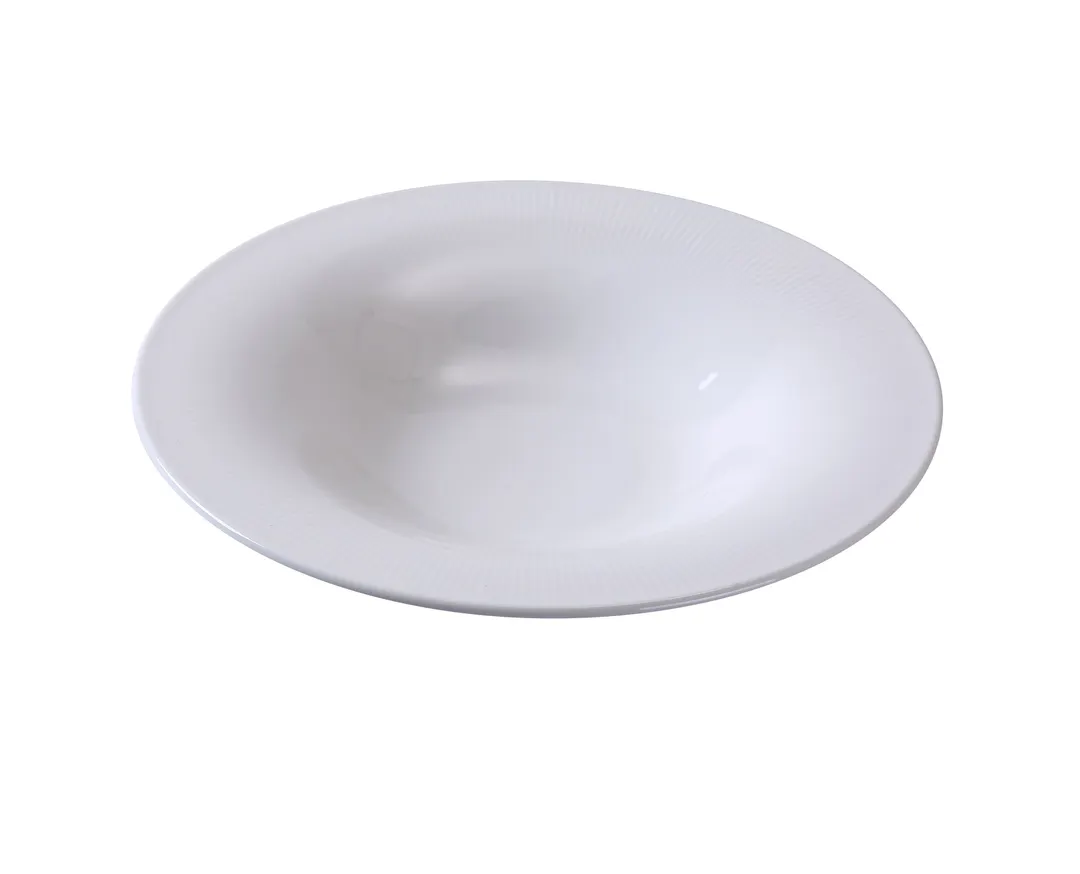 Yanco SI-309 Soup & Salad Plate 9" Diameter, 8 oz White Round Porcelain - Dozen