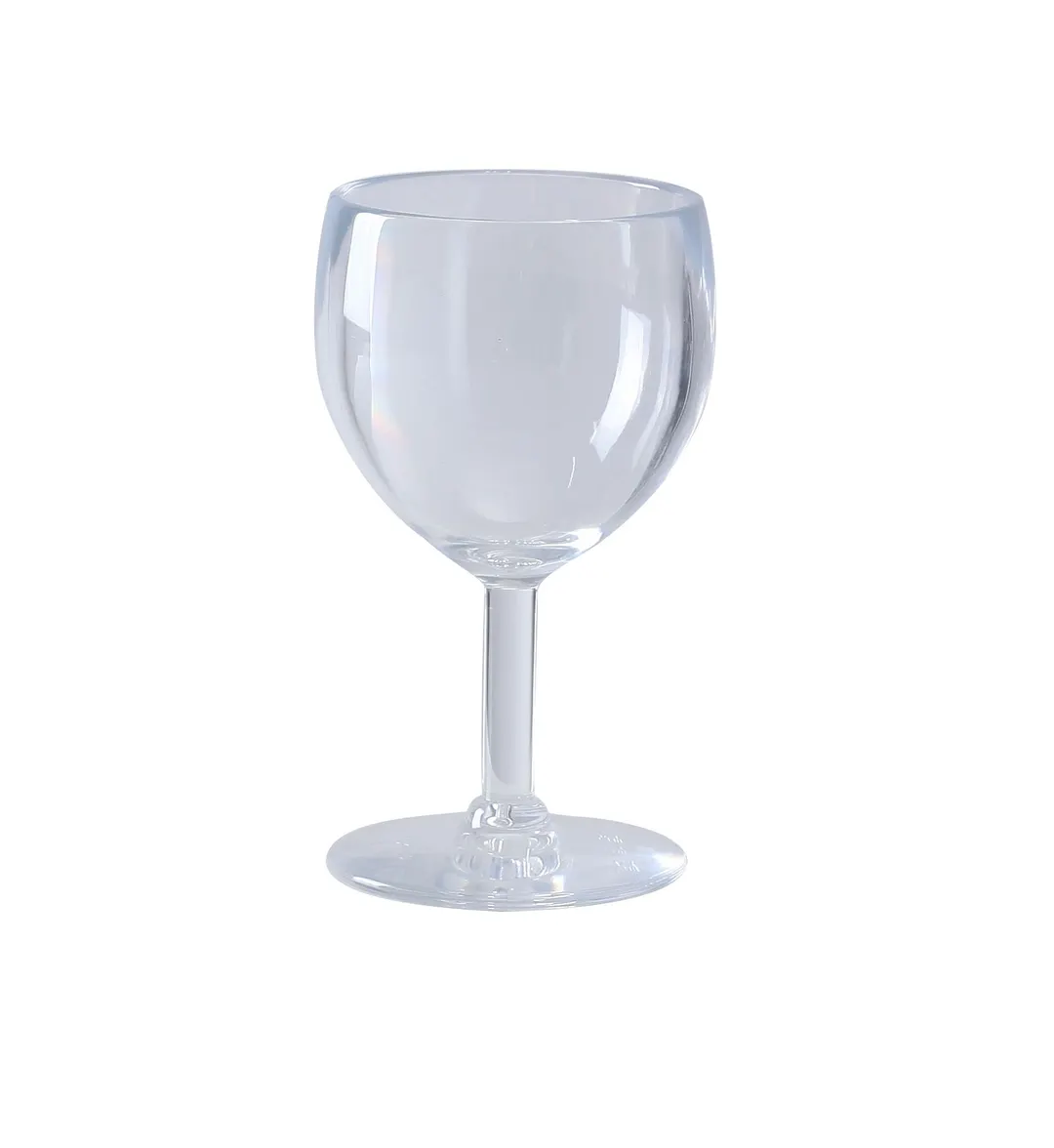Yanco SM-08-W - 8 Ounce Clear SAN Wine Glass, 3" Dia x 5-1/2" H, 1 Cup - Dozen