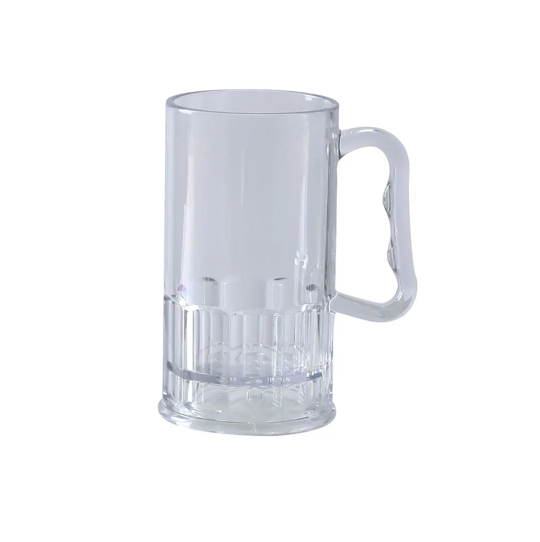 Yanco SM-10-B - 10 Oz Clear SAN Plastic Beer Mug, 2-3/4" Dia x 5" H, Barware - Dozen