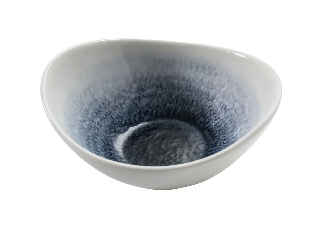 Yanco UN-605 Universe Fruit Bowl, Oval China Bowl, 5.25"W x 2.125"D x 4.5"H, 7 oz - Dozen