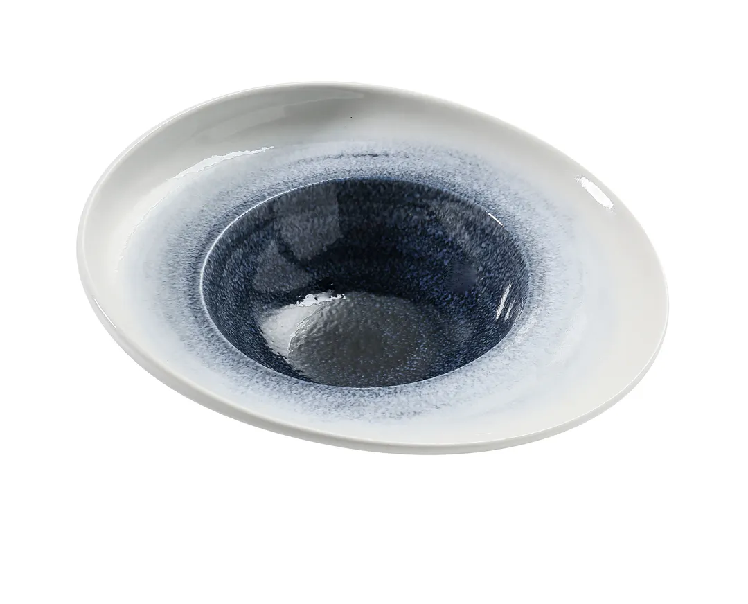 Yanco UN-709 Universe Dessert Plate, 9.5" Diameter China, 10 oz, Rolled Edge Coupe Rim - Dozen
