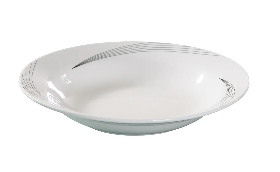 Yanco UR-309 Urban 10 oz Soup Bowl, 9" Round Bone White Porcelain, Rimmed, Dishwasher Safe - Dozen