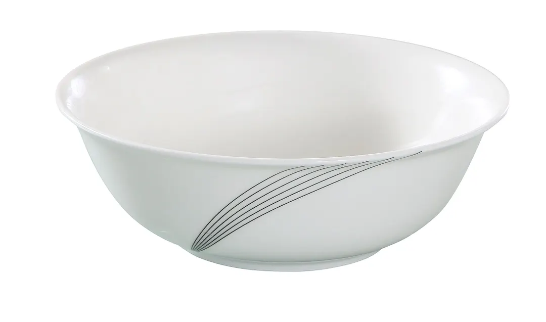 Yanco UR-406 Nappie Round Bowl, 6" Diameter, 12.5 oz Bone White Porcelain, Dishwasher Safe - Dozen