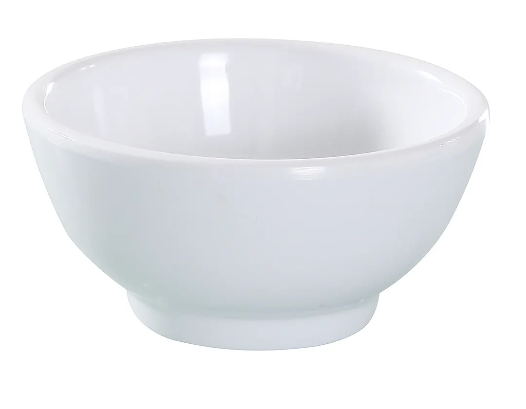 Yanco VE-003 - 4 Oz White Round 3-1/2" Diameter Melamine Sauce Dish, Dishwasher Safe - Dozen