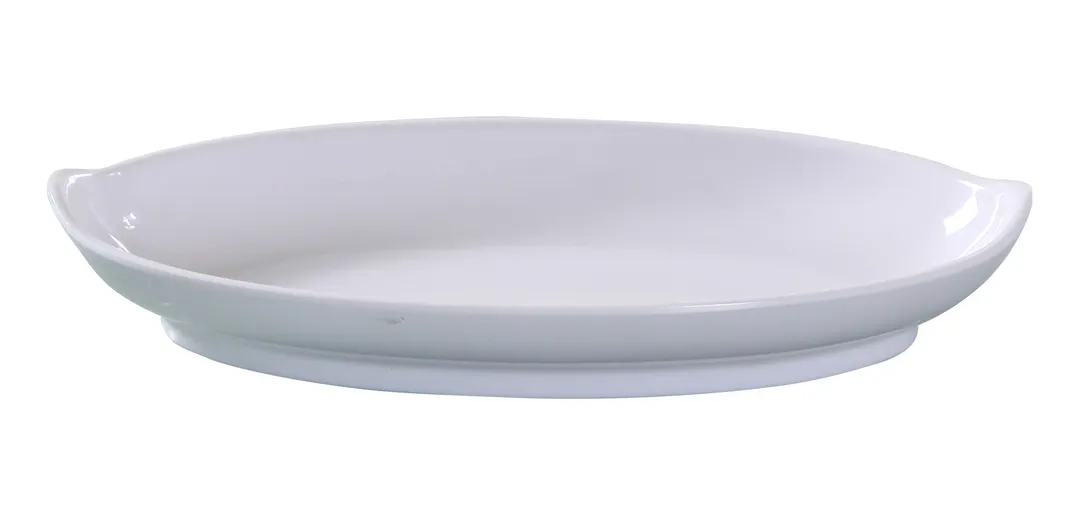 Yanco VE-410 Venice Oval Deep Melamine Plate, 12 oz, 9-1/2" L x 5-1/2" W, White - Dozen