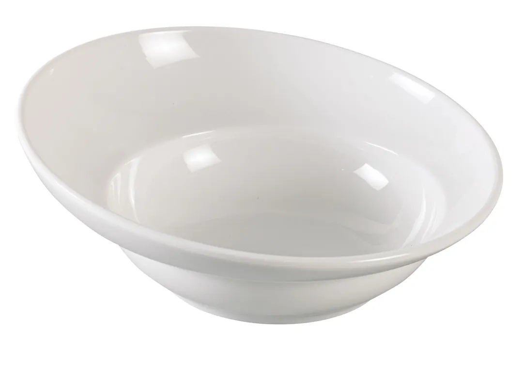 Yanco VE-710 Venice Sheer Salad Bowl, 10" Diameter, 34 oz, White Melamine - Dozen