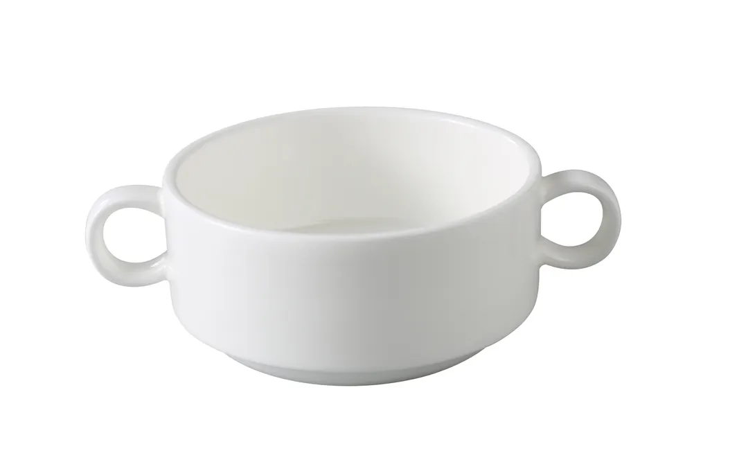 Yanco VS-404 Versailles Bouillon Cup, 8 oz, 4" Dia x 2" H, White Magnesia China, - Dozen