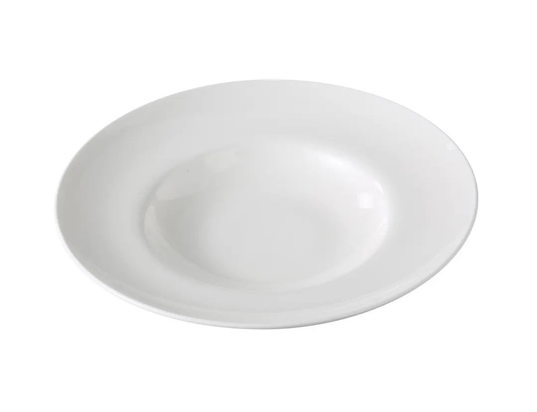 Yanco VS-810 Pasta Bowl, 15 oz, 10.5" Dia x 2.1" H, White China, Dishwasher Safe - Dozen